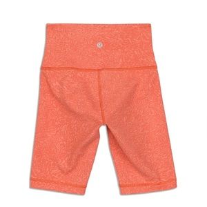 Lululemon Wunder Train High-Rise Shorts, Size: 2, Color: Crunch Warm Coral